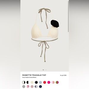 SAME Rosette triangle bikini set